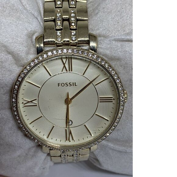 Fossil ES3547 Women's Stainless Steel Analog Dial Genuine Wrist Watch AA361 - Picture 1 of 11